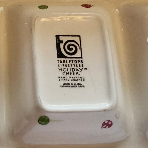 NWT Tabletops Lifestyle Holiday Relish Dish - Picture 6 of 7